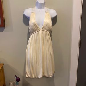 Cream halter dress